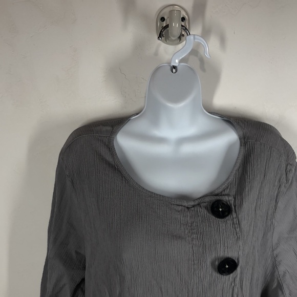 Focus Casual Life gray blouse size large - Picture 2 of 12